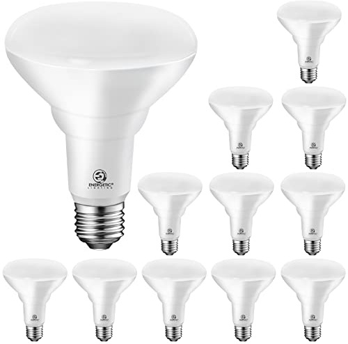 Energetic LED Recessed Light Bulbs BR30, 85W Equivalent, Dimmable, Warm White 3000K, Indoor Flood Lights for Recessed Cans, UL Listed, 12 Pack