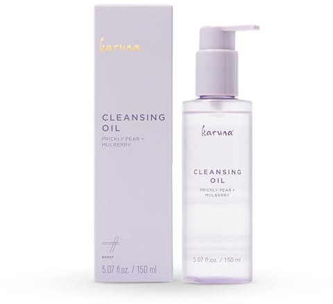 Karuna - Cleansing Oil with Prickly Pear for Clean Skin - Cleanses Without Clogging Pores, Oil Based Cleanser, Travel Size Makeup Remover - Waterproof Makeup Remover- Skin Care Facial Cleanser 150 ml