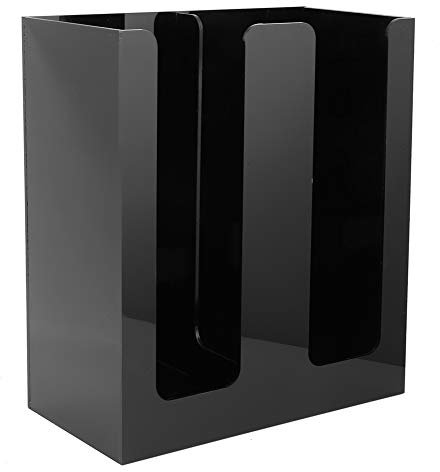 Greensen Paper Cup Holder Black, Storage Container Tea Cup Storage Rack Disposable Paper Cup Holder Organize for Coffee Spices Cups, Black (21x10x24 cm)