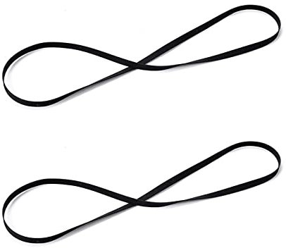 Vintage Vinyl Plattenspieler Ersatzriemen,Plattenspieler Ersatzriemen,Schwarzer Gummi Plattenspieler Riemen 2 Stück 270 MM Tokaneit