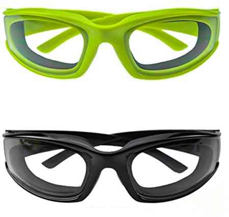 Hsthe Sea 2PCS Oignon Lunettes de Protection Lunettes de Protection pour Les Yeux Gadget de Cuisine pour hacher l'oignon Cuisson Griller