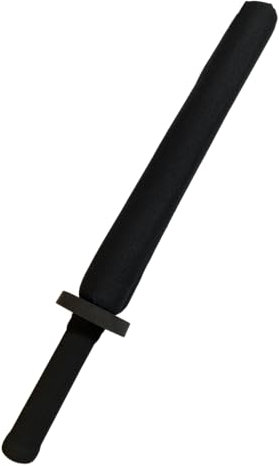 TEKKA BUDO Chanbara Kodachi Trainingsschwert 60 cm - Schaumstoff Übungsschwert gepolstert - schwarz