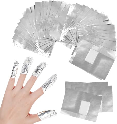 100pcs Foil Nail Wraps,Gel Nail Polish Remover foil Wraps Gel Remover Wraps Nail Foils for gel Nails,Nail Foil Wraps.