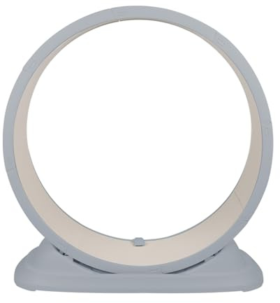 OHMG Roue pour Chat d'exercice 80cm,Exerciseur de Roue de Chat en Plastique pour Chats Interieur,Tapis Roulant de Sécurité Chats avec Serrure et Eonception D'écart Minimisé (Gris-85 * 80 * 33cm)