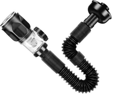 Didiseaon Universal Flexible Drain Hose for Kitchen Sink and Wash Basin Sturdy Sewer Pipe Connector for Bathroom 1.5m Extension Drain Tubing Easy Installation Compatible Standard Sink Parts