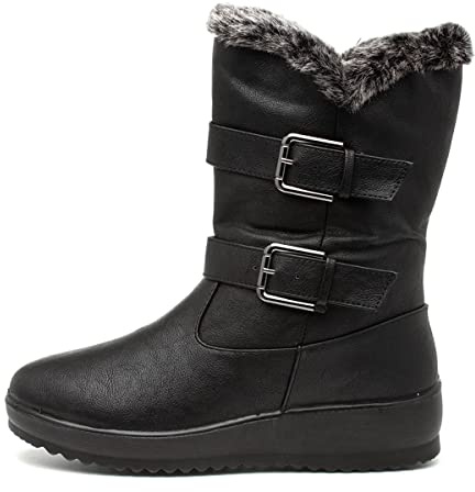 Softlites Juno Womens Black Calf Boot - Size 7 UK - Black