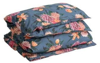 GANT Dahlia Diva Bettdeckenbezug einzeln 155x220cm Farbe Coronet Blue Flower Blumen