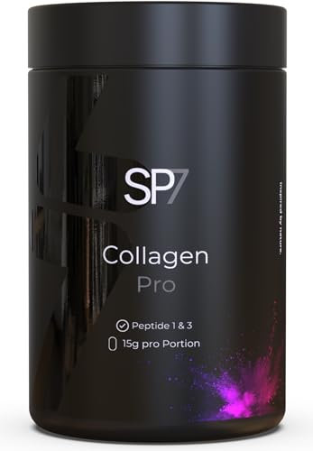 SP7 Premium Collagen Pulver Pro [450g] - Kollagen Hydrolysat Pulver Peptide Typ 1 & 3 für Haut, Haare & Gelenke - Originales Collagen perfekt löslich & geschmacksneutral - Collagen Powder (1er Pack)