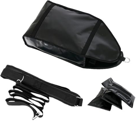 Nbbwwu Sled Push Gym Equipment | Adjustable Sandbag Sled Trainer - Pulling Sled Trainer, Running Sled Trainer With 3 Weight Sandbags For Sprinter Speed Training