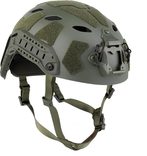 Casque Tactique Version simplifiée 0ps-C0re SF Coupe Super Haute pour Le Cyclisme en extérieur, Le Paintball et l'airsoft (Green)