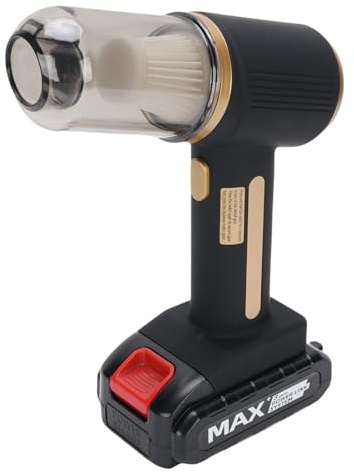 Lazmin112 Aspirateur sans Fil Portable pour Voiture, 20000 Pa Puissance d'Aspiration Et De Soufflage Élevée, 2 Filtres Lavables, 3 x 2000 Mah, Aspirateur Main, pour Voiture, Maison