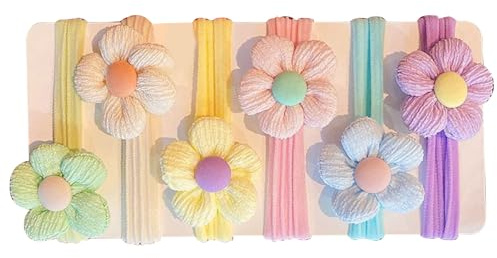 Niesel Elastici Per Capelli Bambina,6 Pezzi Elastico Capelli Bambina - Accessorio Styling per Acconciature Fascia per Codino,Ragazze Bimbe Fini Ricci Spessi Quotidiani