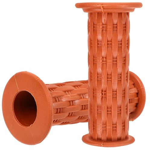 Veemoon Poignées de Guidon Garçon et Filles en TPR Antidérapantes, 95 Mm, Coloris Marron, Housses de Guidon Vélo et Trottinette Électrique, Accessoires de Vélo Absorbant Les Vibrations