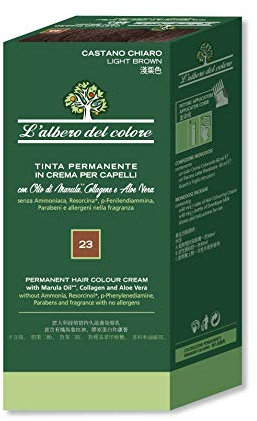 L'albero del Colore TINTA IN CREMA Permanente MOKA N.614 con Estratti Vegetali SENZA AMMONIACA-RESORCINA …