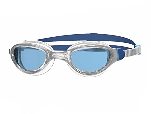 Zoggs Unisex Adult Phantom 2.0 Swimming Goggles - White/Blue/Tint, One Size