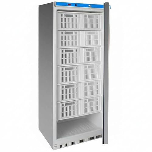 MBH - Armadio congelatore professionale 13 cassetti 600 litri in acciaio inox per la ristorazione. Armadio refrigerato negativo verticale per bar e ristorante - MADE IN SPAIN