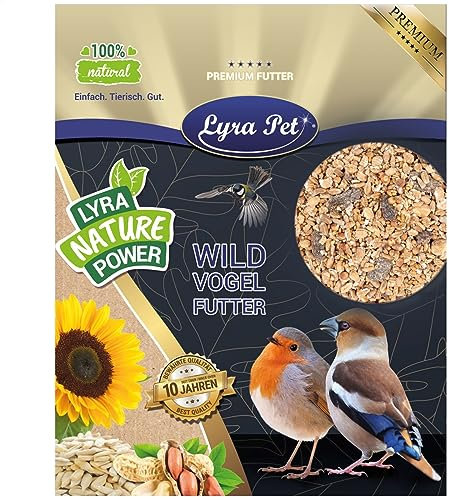 Lyra Pet® | 20 kg Fettfutter | Ganzjahres Wildvogelfutter | Energiespender im Sommer & Winter | Kalorienreiches Streufutter für Wildvögel | Ideal für Weichfresser | Geeignet für Balkon & Terrasse