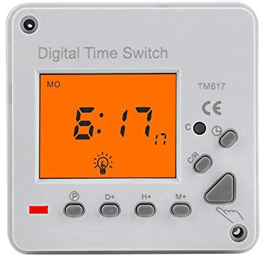 Timer Interruttore - Timer Interruttore Digitale Programmabile Durevole Elettrico Elettrico Con Display Retroilluminato(220VAC TM617-2)