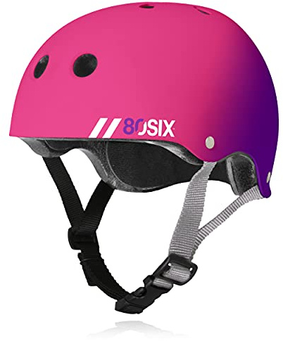 80SIX Triple Certified Multisport Helmet - Ideal for Bike, Scooter, Skateboard, Roller Skate and Inline Skate