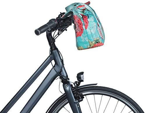 Basil B.V. Basil Bicycle Handbag Bloom Field MIK Sky Blue - 8-11 Liter - Recycled PET Polyester, 18171, 29x15x28,5cm