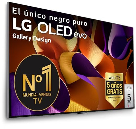 LG OLED83G45LW, 83, OLED Evo* 4K, série G4, Smart TV, WebOS24, processeur A11, Dolby Vision, Dolby Atmos, webOS 24, 3840X2160, TV Gaming, 144 Hz, intégration Murale, Noir