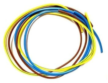 Mixed 3mm PVC Wire Sleeving - Brown, Blue, Green/Yellow (1 Metre Each) - Electrical Sleeving