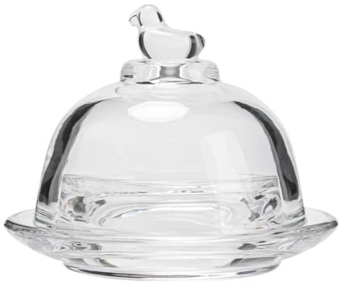 Assiette de présentation en verre pour gâteaux, biscuits, fruits, vaisselle en verre avec couvercle anti-poussière, assiette à dessert pour biscuits et desserts