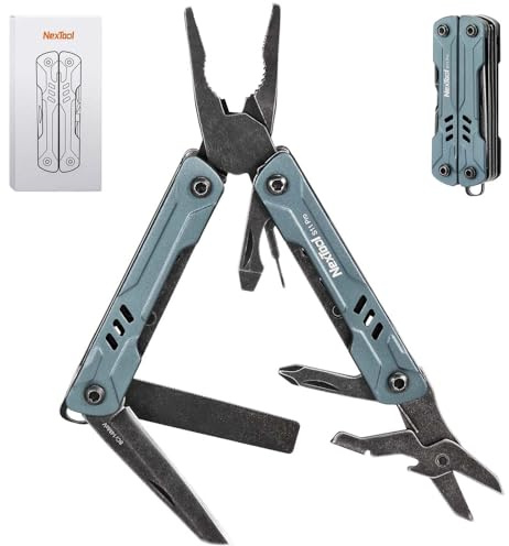 NexTool Multitool Mini Sailor S11 Pro,12-in-1 Multi Tool,Kompaktes EDC-Werkzeug mit Upgraded Materialien-Edelstahl,Camping&Wander für DIY, Outdoor&Alltag,Geschenk für Männer,Handwerker& Abenteurer