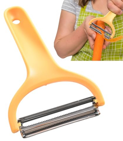 Strumento di verdura vegetale - Cutter a presa curva per frutta, dispositivo manuale del trituratore | Lama di taglio del cavolo per pere e cetrioli, gadget da cucina non slip, strumento di preparazio
