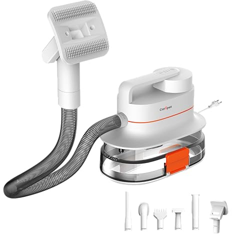 CAREPET Kit de toilettage pour chiens et chats, séchage et aspiration, pour animaux domestiques, tondeuse pour chiens et chats, poils longs professionnels, outils de toilettage, épilation aspire les