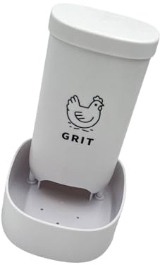 Uqezagpa Poultry Feeder For Chicken Shell And Grit With Easy Clean Design Stable Base For Pocket Farms Stable Chicken Feeding Container