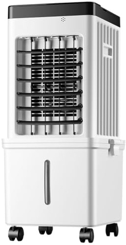 Uppgraderad bärbar luftkylare (ingen ventilation krävs), energieffektiv vattenkyld fläkt, stor synlig vattentank, perfekt för hem och kontor RemoteControl