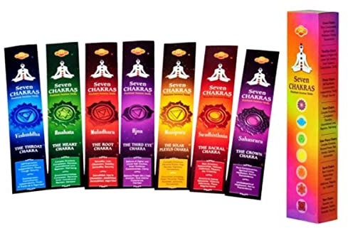 Räucherstäbchen SAC Seven Chakras Set 7x5 Stäbchen