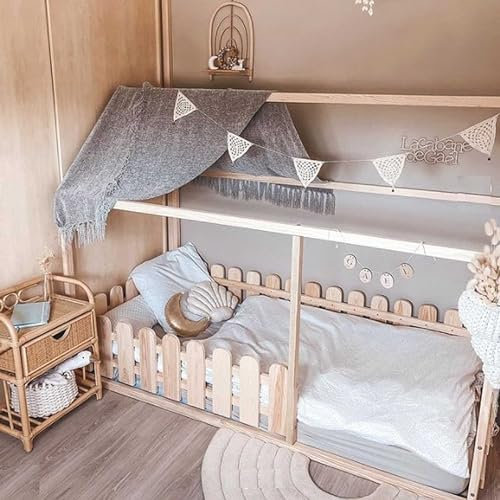 Sweet Home from Wood Montessori Hausbett Kleinkindbett (135 x 190 cm)