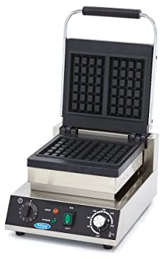 Gaufrier 2 Pièces Gaufre de Bruxelles - Revêtement antiadhésif - Gaufres Classiques - Gaufrier - Professionnel