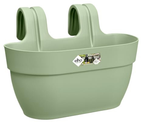 Elho Vibia Campana Easy Hanger M 36 - Planteur pour Balcon & Extérieur - Ø 36.0 x H 26.5 cm - Vert/Vert Pistache