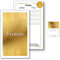 Frank Paperman® | 200 x Terminzettel gold | mit hochwertiger Goldfolienprägung | 4 Termine auf einem terminzettel praxis | Visitenkartenformat | hochformat