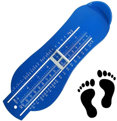JOYVOX Family Foot Measuring Device for Children, Easy-to-Use UK Size Shoe Measure Tool, Child UK Sizes 0-13.5/Measuring length 5.5-23cm(blue)