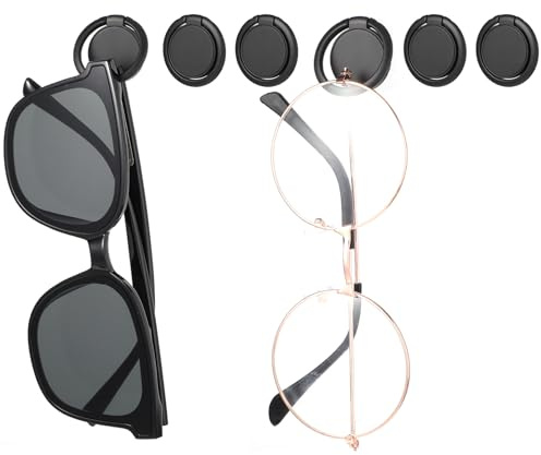 Mabor 6 soportes para gafas de sol, organizador de pared, organizador de gafas de sol, organizador de gafas, soporte para gafas de sol, soporte para gafas colgantes