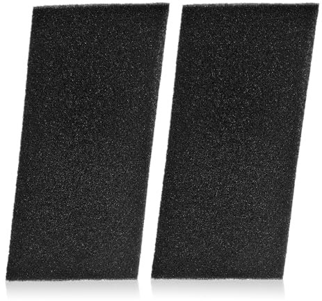 2 piezas de almohadillas de filtro de esponja de alta densidad para secadora: 22,5 x 10,7 x 0,8 cm, repuesto universal para lavadoras y secadoras, trampa de pelusa y optimización del flujo de aire