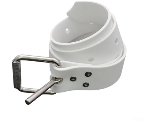 Ceinture de poids de plongée en silicone avec boucle en acier inoxydable Marseillaise pour l'apnée et la pêche sous-marine 1. Noir (130 cm blanc)