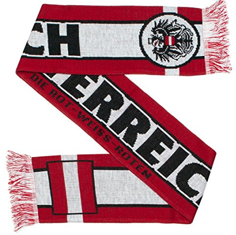 Austria Osterreich fotboll stickad halsduk
