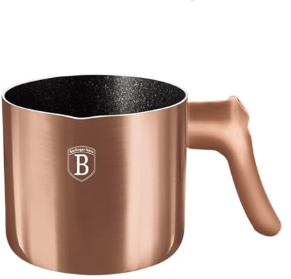Granit Milchtopf Töpf für Milch 1.2L mit Antihaftbeschichtung BERLINGER HAUS Rose Gold BH-1966
