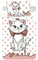 Babybettwäsche Marie Cat Aristocats Katze Mehrfarbig gepunktet Bettbezug 100 x 135 cm, Kopfkissenbezug 40 x 60 cm, 100% Baumwolle