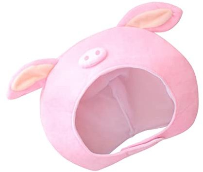 UPKOCH sombreros de cosplay cerdo de peluche tiara de niños gorro de invierno sombrero de cerdo sombrero de dibujos animados gorra de cerdo cerdito accesorios animal ropa sombrerería rosa