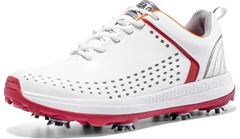 Ybberik Chaussures De Golf Imperméables Et Respirantes pour Hommes, Chaussures De Golf à Pointes