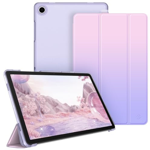 Fintie Hülle für Samsung Galaxy Tab A9 Plus 11 Zoll 2023, Ultradünn Schutzhülle mit Translucent Rückseite Cover mit Auto Schlaf/Wach Funktion für Samsung Tablet A9+ SM-X210/X216/X218, Fantasy Ombre