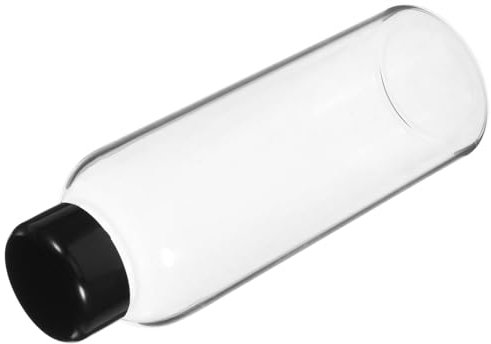 CONGARTENO Botella De Agua De Vidrio Transparente Resistente Altas Temperaturas Para Deportes y Viajes Ligera y Práctica Fácil De Limpiar