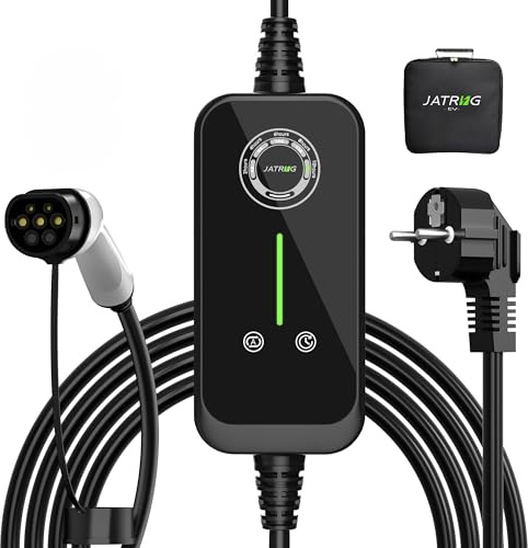 JATRHG Chargeur EV 3,6 KW Type 2 36 A 7 m Câble Portable & Monophasé - Station de Charge pour Voitures électriques (P1 3,6 KW 7M)