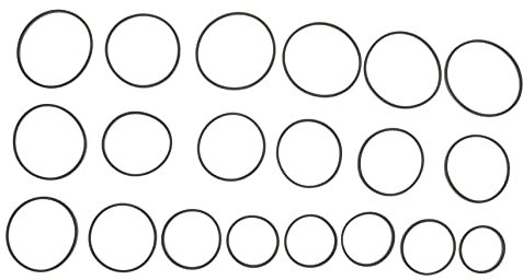 DOITOOL 20 Pièces Ceinture de magnétophone Cassette Remplacement enregistreur Audio Ceinture Plate en Caoutchouc Ceinture en Caoutchouc pour enregistreur Black